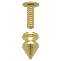 'Brass Plated' 12 mm x 8 mm Spike Rivet
