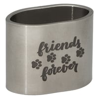 Edelstahl Schlauf 'Friends Forever' 20 mm