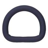 Navy Blue Silicone 25 x 4 mm Stainless Steel D-ring