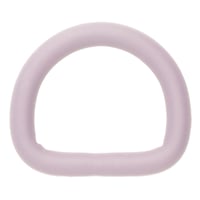 Purple Silicone 20 x 4 mm Stainless Steel D-ring