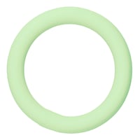 Green Silicone 20 x 4 mm Stainless Steel O-ring