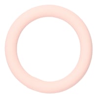 Pastel Pink Silicone 20 x 4 mm Stainless Steel O-ring