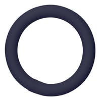 Navy Blue Silicone 25 x 4 mm Stainless Steel O-ring