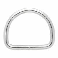 Nickel Plated 50 x 7 mm D-ring