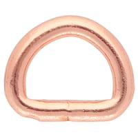Roségold 10 x 2 mm D-Ring