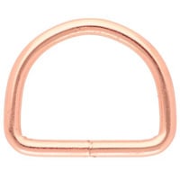 Rose Gold 30 x 4 mm D-ring