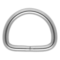 Edelstahl 30 x 5 mm D-Ring