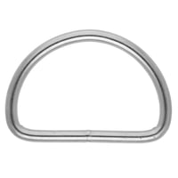 Vernickelt 50 x 5 mm D-Ring