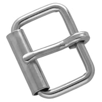 Nickel Plated 22 x 3 mm Roller Belt Buckle