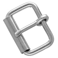 Nickel Plated 24 x 3 mm Roller Belt Buckle