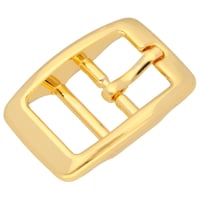 Double-Barred Belt Buckle Gold 13 mm