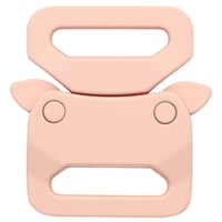 Silicone Rose Pastel 20 mm Safe Lock Boucle