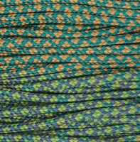 Teal & Gold Diamonds Paracord Type II