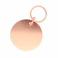 Roségold Edelstahl 30 mm Haustier-ID-Tag