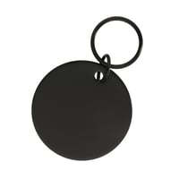 Schwarz Edelstahl 30 mm Haustier-ID-Tag