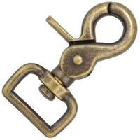 Clip Mousqueton Laiton Antique 60 mm - ⧄ 20 mm