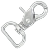 Stainless Steel 66 mm - ⧄ 27 Swivel eye Clip Carabiner 