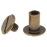 Antique Brass 5 x 8 mm Chicago Screw