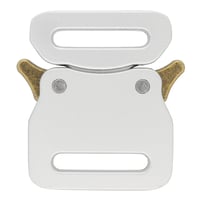 Silver & Antique Brass  25 mm Metal Safe Lock Buckle