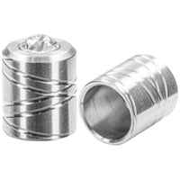 Stainless Steel 8 mm Pro End Caps with Crystal Preciosa Stone