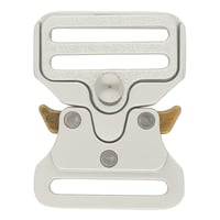 Silver & Antique Brass 25mm Adjustable Metal Safe Lock Buckle