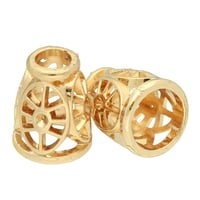 Gold 4 mm Schnur End Kegel