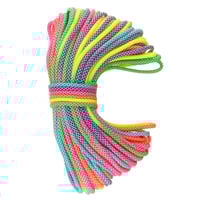 Blanc & Neon Rainbow - Dip Dye Diamonds Paracord 550 Type III (Ca 30 m)