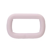 Purple Silicone 20 x 4 mm Stainless Steel Square Ring
