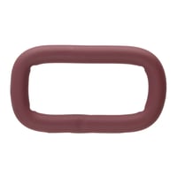 Silicone Maroon 25 x 4 mm Anneau Carrés en Acier Inoxydable
