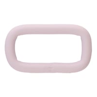 Purple Silicone 25 x 4 mm Stainless Steel Square Ring