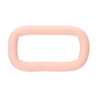 Silicone Rose pastel 25 x 4 mm Anneau Carrés en Acier Inoxydable