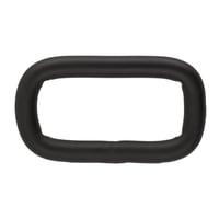 Black Silicone 25 x 4 mm Stainless Steel Square Ring