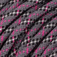 Tartan Fuchsia & Cement Grey - Corde pour Laisse de Chien - Ø 6 mm PPM