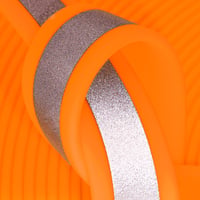 Peach (OR529 ) Reflective BioThane 'BETA' ® 25 mm - 2.5 mm Per Meter