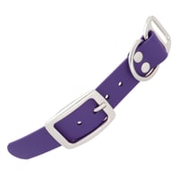 Violet & Silver - 25 mm Biothane Adapter With Rivets