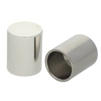 Argent 10 x 15 mm Embouts De Cordon Premium