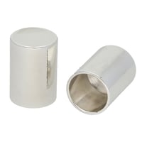 Argent 12 x 20 mm Embouts De Cordon Premium