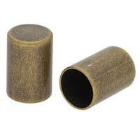 12 x 20 mm 'Laiton Antique' Métallique Embouts De Cordon