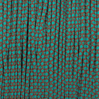 Hazelnut Brown & Dark Cyan Diamonds Paracord Type I
