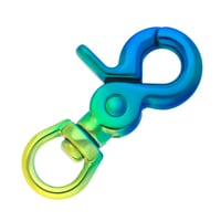 Clip Mousqueton 'Bleu & Jaune' 60 mm