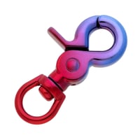 Swivel eye Clip Carabiner 'Red & Blue' 60 mm