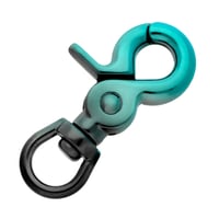 Clip Mousqueton 'Bleu & Noir' 60 mm