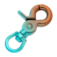 Swivel eye Clip Carabiner 'Blue & Copper' 60 mm