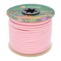 White & Pastel Pink Stripes Paracord 550 Type III - 30 m