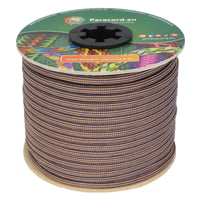 Marine Blue & Golden Copper Glamour Stripes Paracord 550 Type III - 30 m