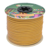 Smoke Grey & Royal Orange Stripes Paracord 550 Type III - 30 m