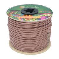 Hazelnut Brown & Pastel Pink Stripes Paracord 550 Type III - 30 m