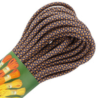 Marine Blue & Golden Copper Glamour Diamonds Paracord 550 Type III - ca. 10 m