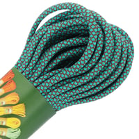 Hazelnut Brown & Dark Cyan Diamonds Paracord 550 Type III - ca. 10 m