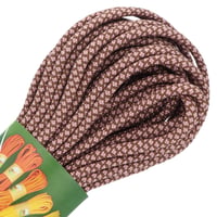 Hazelnut Brown & Pastel Pink Diamonds Paracord 550 Type III - ca. 10 m